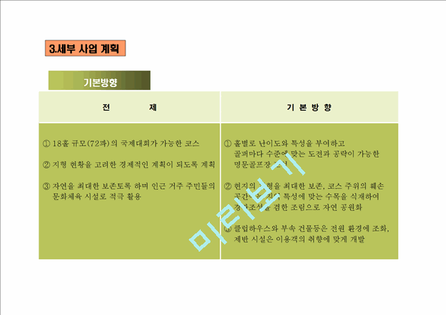 [사업계획서] 골프장 사업계획.ppt